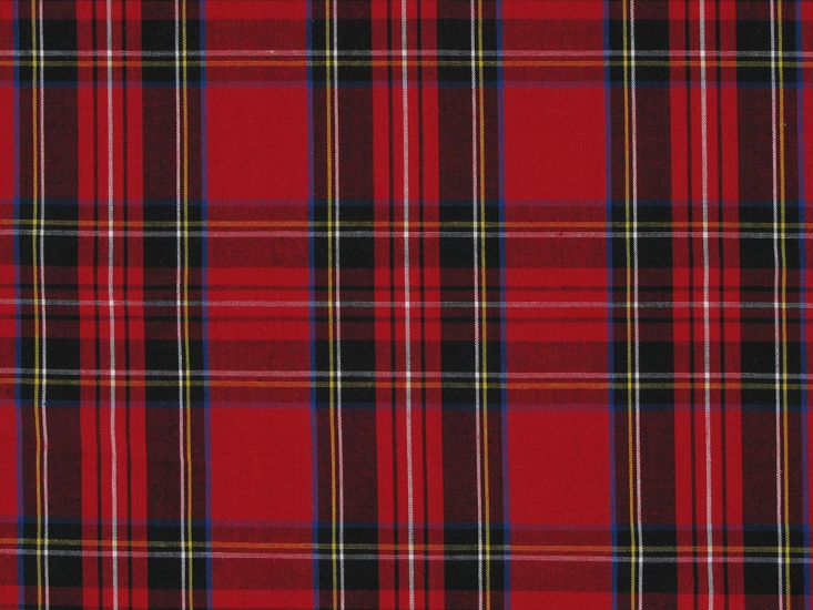 Tartan Woven Cotton, Royal Stewart