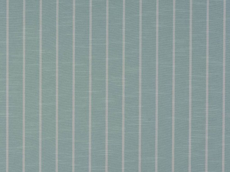 Thin Stripe Jacquard Curtain Fabric, Seafoam