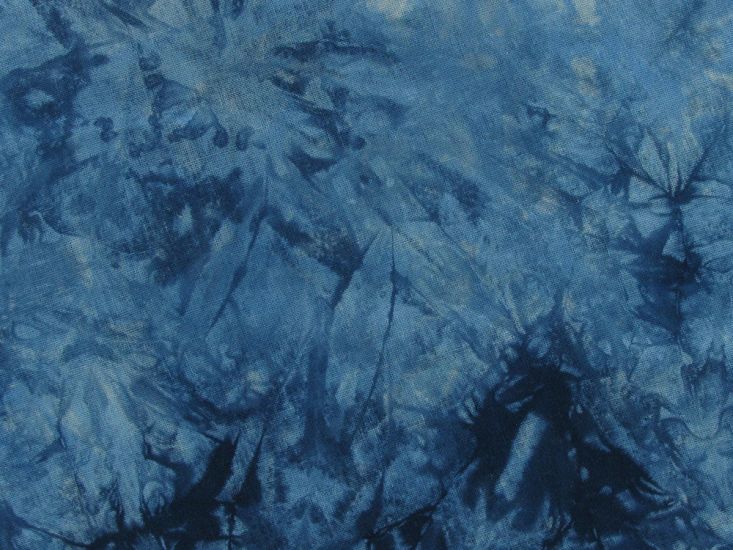 Tie Dyed Linen Blend, Royal