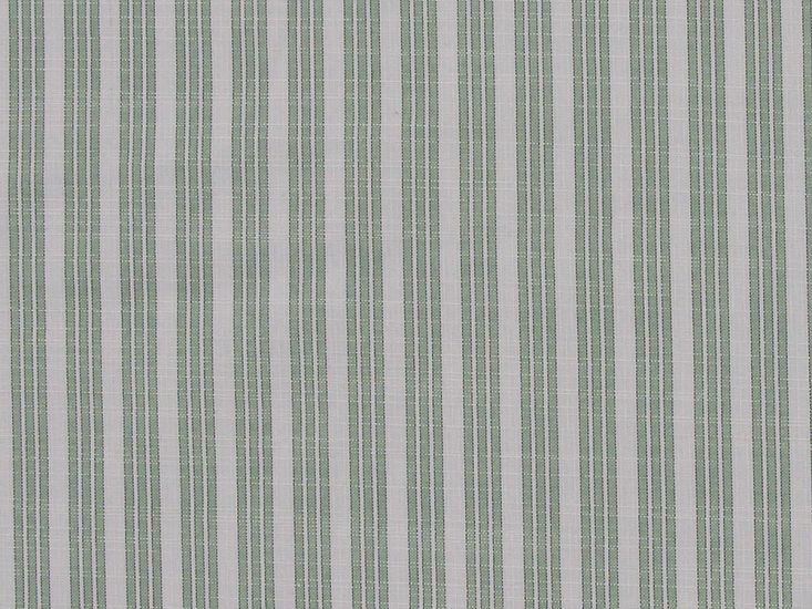 Triple Stripe Linen Look Polyviscose, Mint