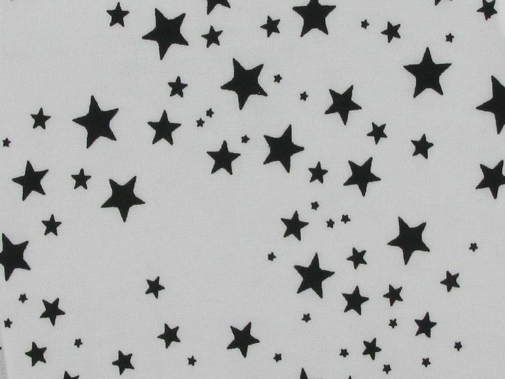 Twinkle Stars Viscose Print, Ivory