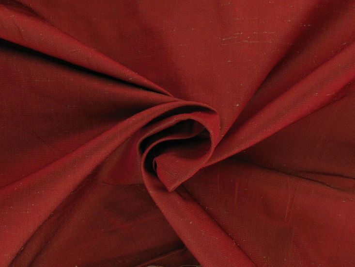 Two Tone Silk Dupion Satin, Burnt Orange