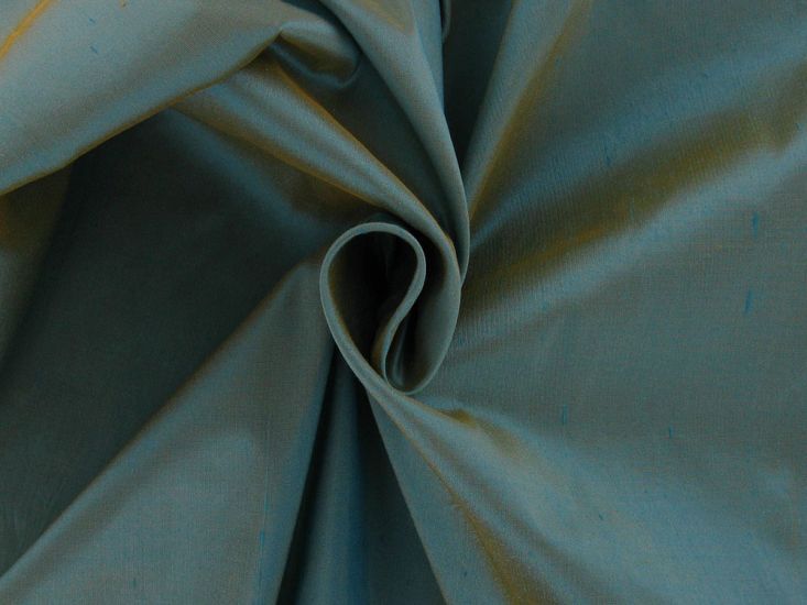 Two Toned Silk Dupion, Teal