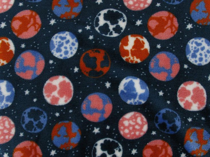 Ultra Soft Cuddle Fleece, Space Planets