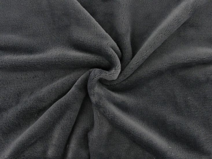 Ultra Soft Plain Cuddle Fleece, Dark Grey