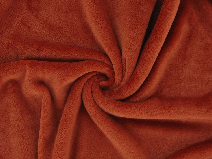 Ultra Soft Plain Cuddle Fleece, Rust