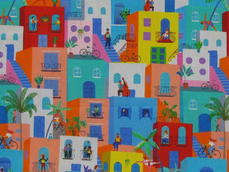 Urban Fiesta Cotton Print