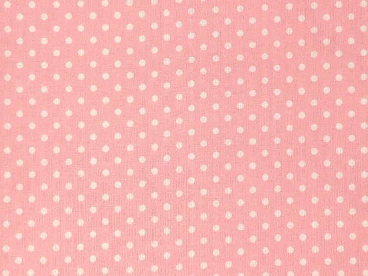 Craft Collection Cotton Print, Small Spot, Candy Pink