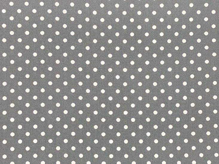 Craft Collection Cotton Print, Small Spot, Dark Grey