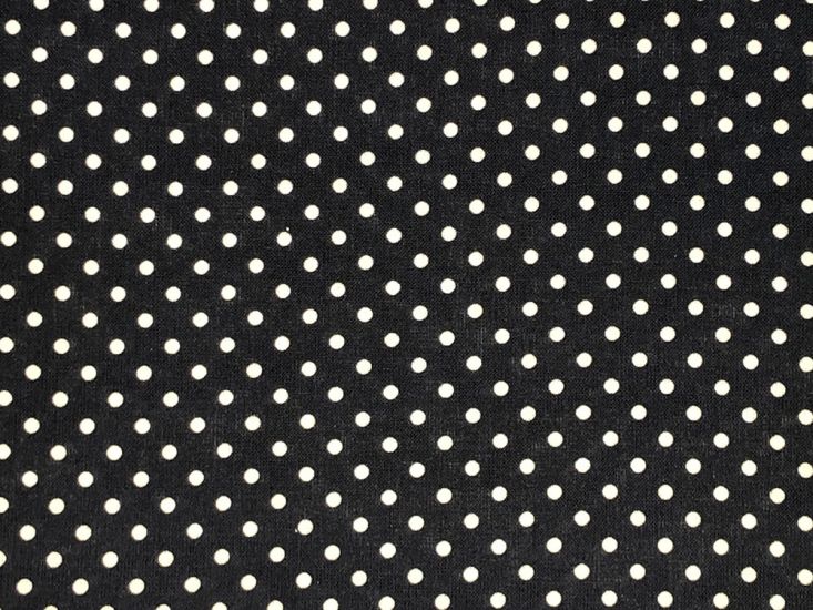 Craft Collection Cotton Print, Small Spot, Navy