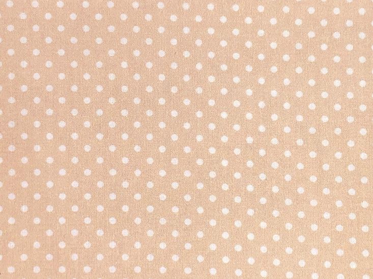 Craft Collection Cotton Print, Small Spot, Beige