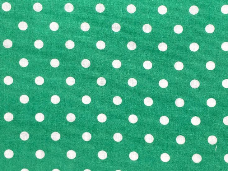 Craft Collection Cotton Print, Pea Spot, Emerald