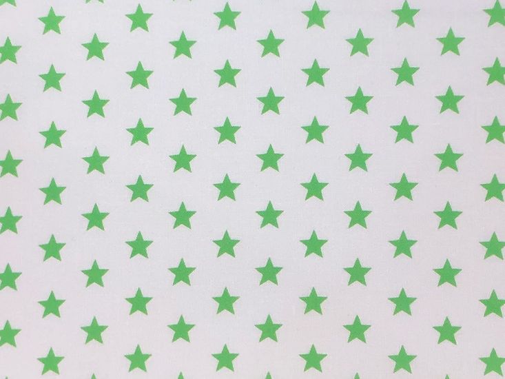 Craft Collection Cotton Print, Small Coloured Star, Apple