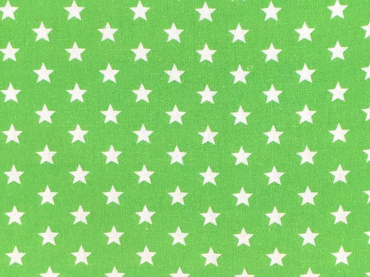 Craft Collection Cotton Print, Small White Star, Apple
