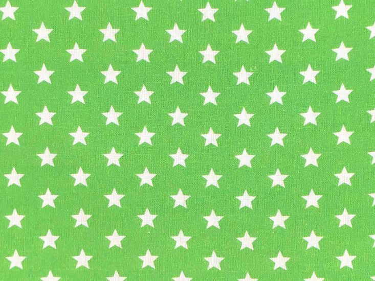 Craft Collection Cotton Print, Small White Star, Apple