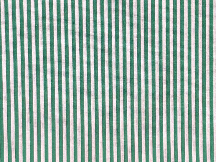 Craft Collection Cotton Print, Candy Stripe, Emerald