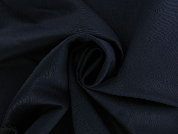 Viscose Blend Gaberdine Twill, Navy