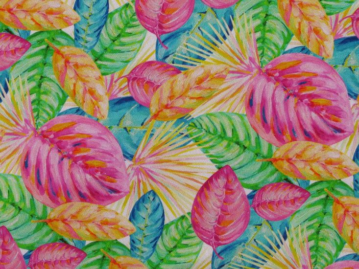 Vivid Jungle Printed Linen Blend