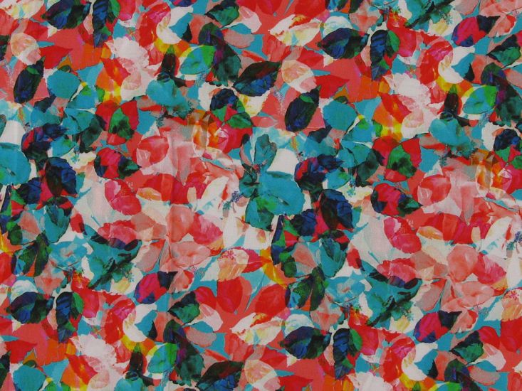 Watercolour Bloomscape Viscose Challis Print