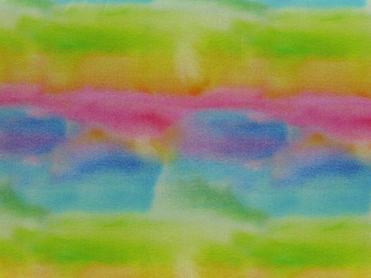 Watercolour Rainbow Cotton Print
