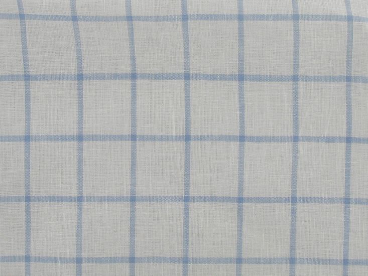 Wicklow Window Check Irish Linen