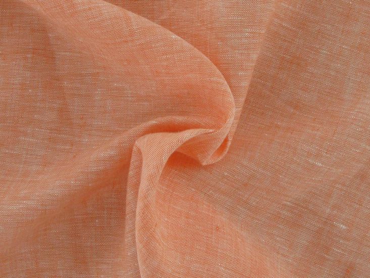 Wicklow Yarn Dyed Irish Linen, Tangerine
