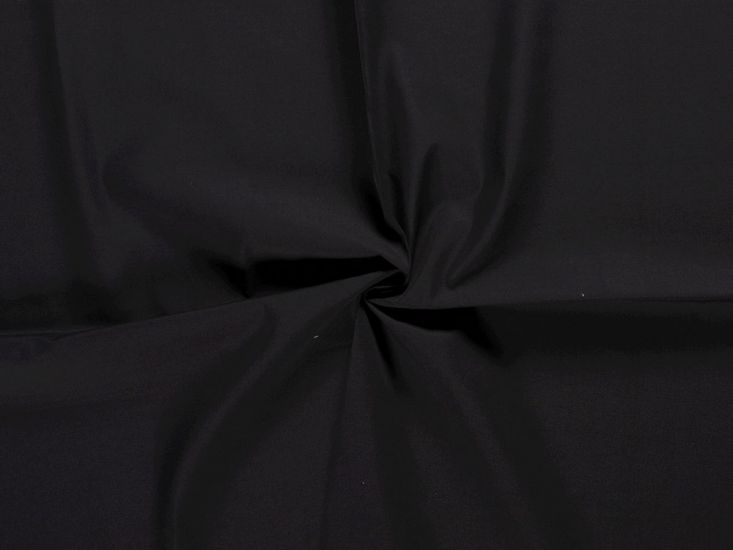 Wide Width Polycotton Sheeting, Black