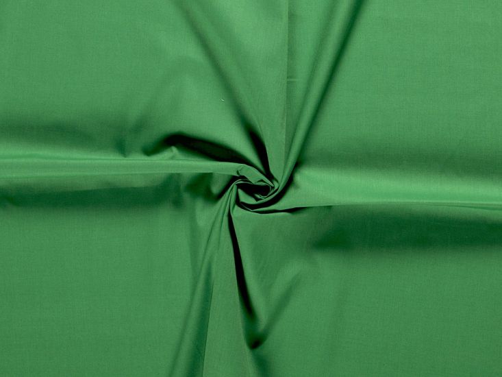 Wide Width Polycotton Sheeting, Emerald