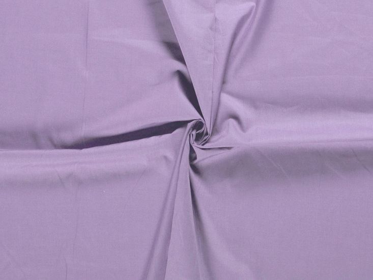 Wide Width Polycotton Sheeting, Lilac