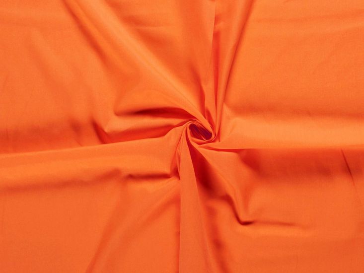 Wide Width Polycotton Sheeting, Orange