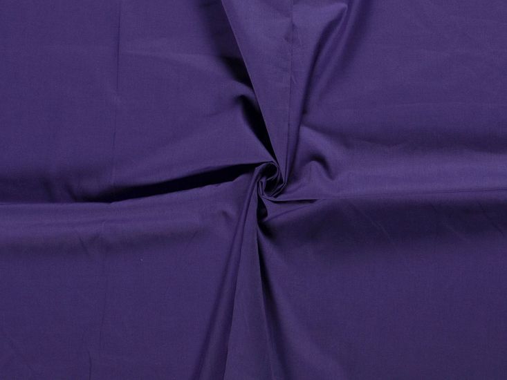 Wide Width Polycotton Sheeting, Purple