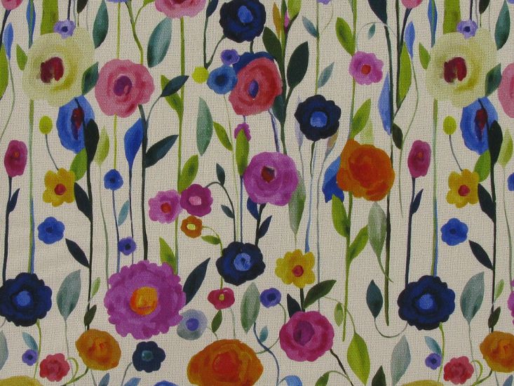Wild Grass Printed Linen Blend