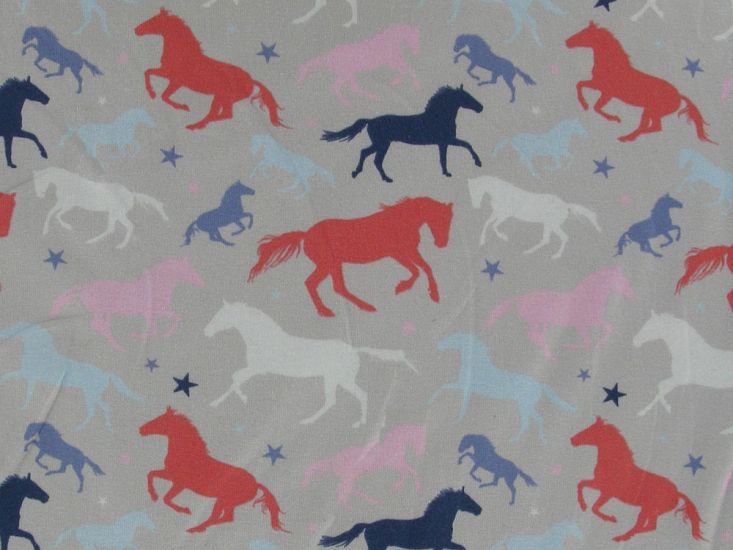 Wild Horses Cotton Jersey Print