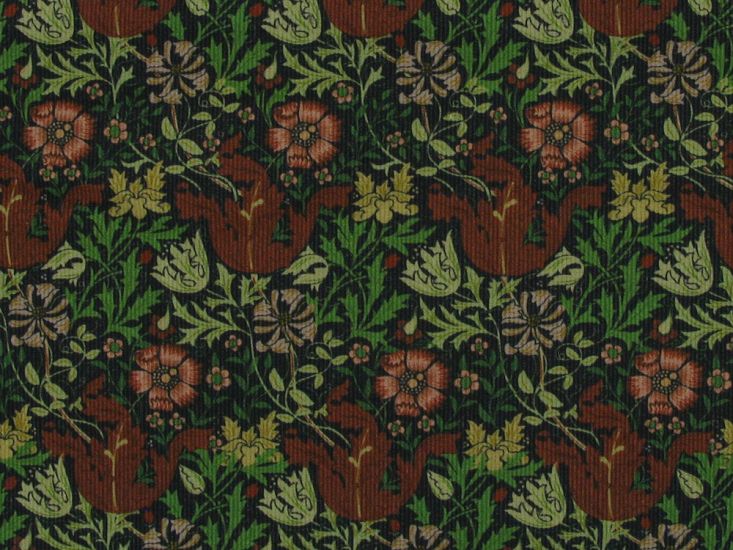 William Garden Printed Cotton Needlecord, Brown
