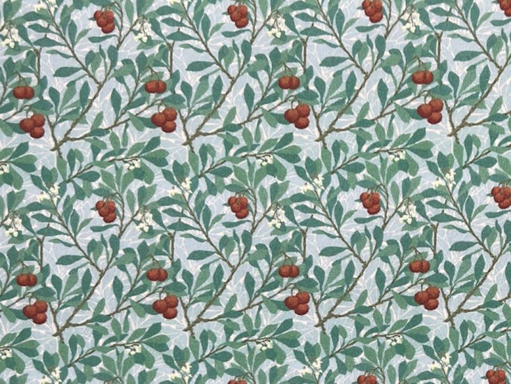 William Morris Arbutus Cotton Percale Print