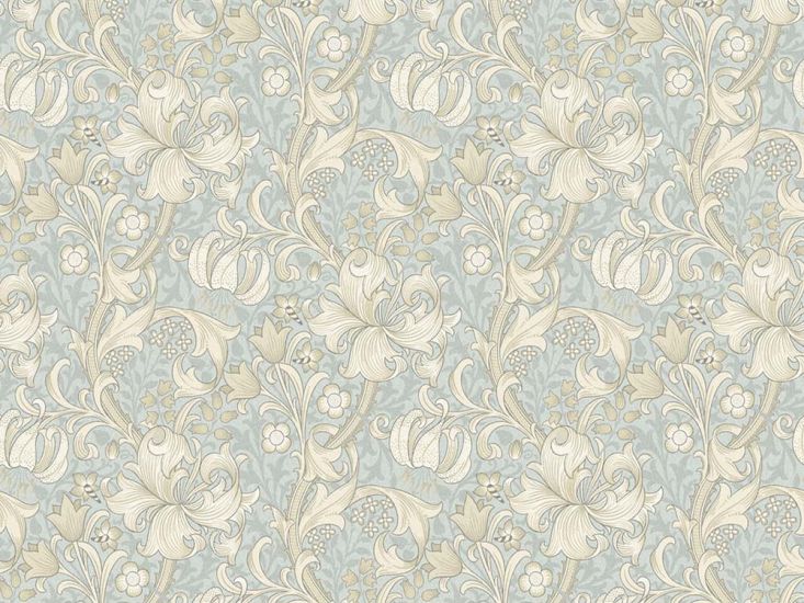 William Morris Golden Lily Cotton Panama, Pool