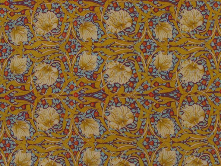 William Morris Pimpernel Cotton Lawn, Sunshine