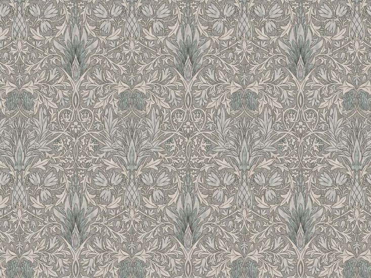 William Morris Snakeshead Cotton Panama, Dove