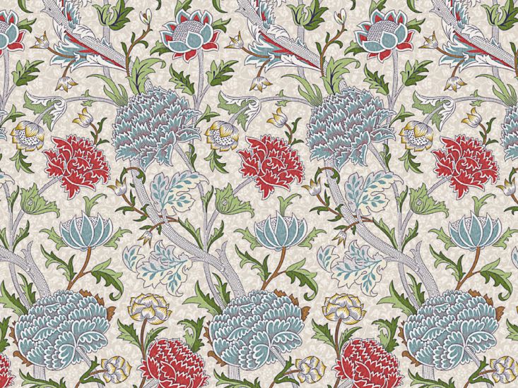 William Morris The Cray Cotton Panama, Blue