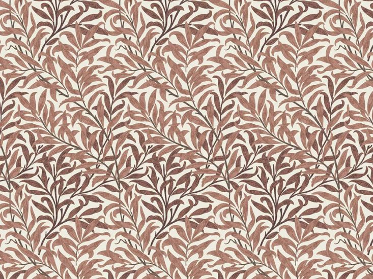 William Morris Willow Bough Cotton Panama, Rust