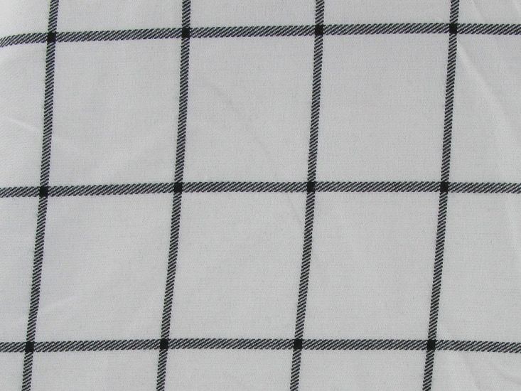 Window Pane Check Polyviscose Suiting