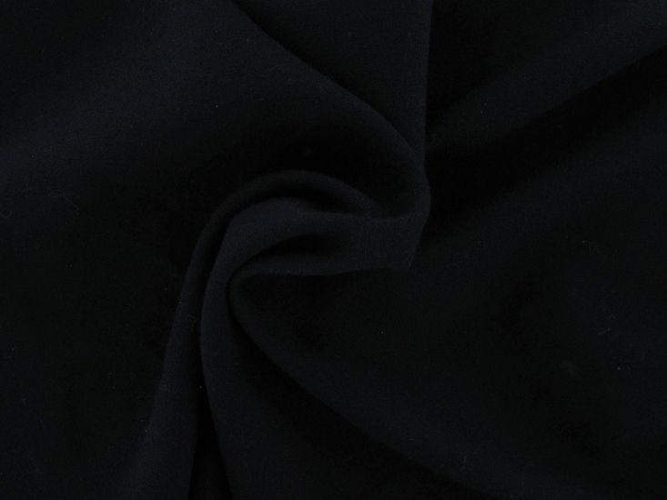 Wool Blend Crepe, Navy