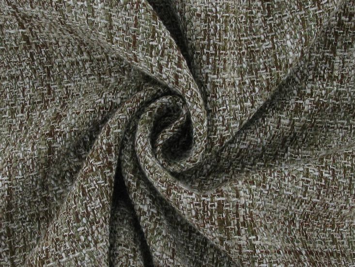 Woven Boucle Linen Wool Blend, Taupe