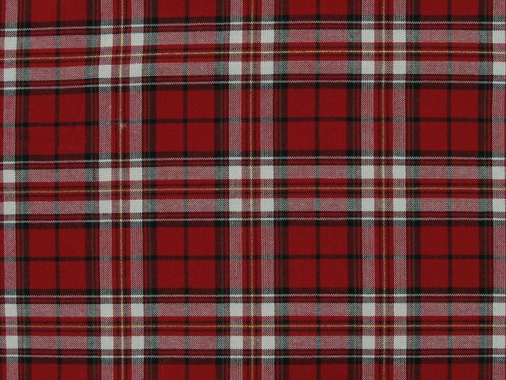Woven Metallic Cotton Tartan, Lochford
