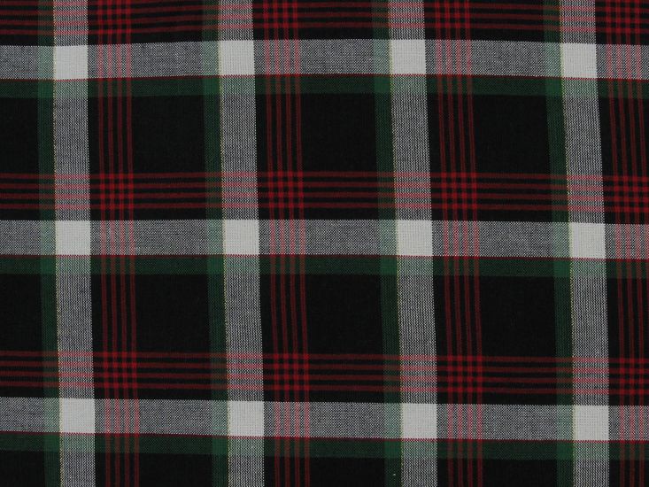 Woven Metallic Cotton Tartan, Torvaig