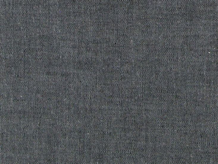 Yarn Dyed Cotton Chambray, Black