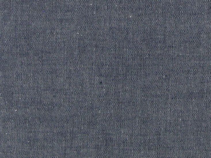 Yarn Dyed Cotton Chambray, Navy