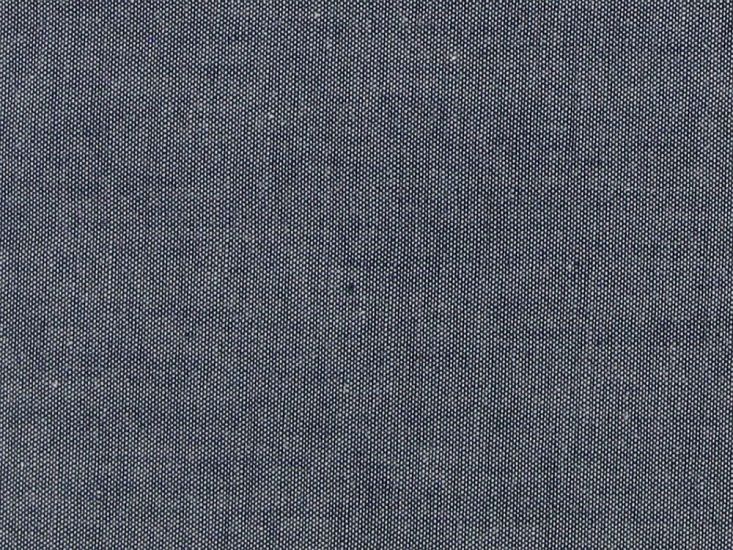 Yarn Dyed Cotton Chambray, Navy