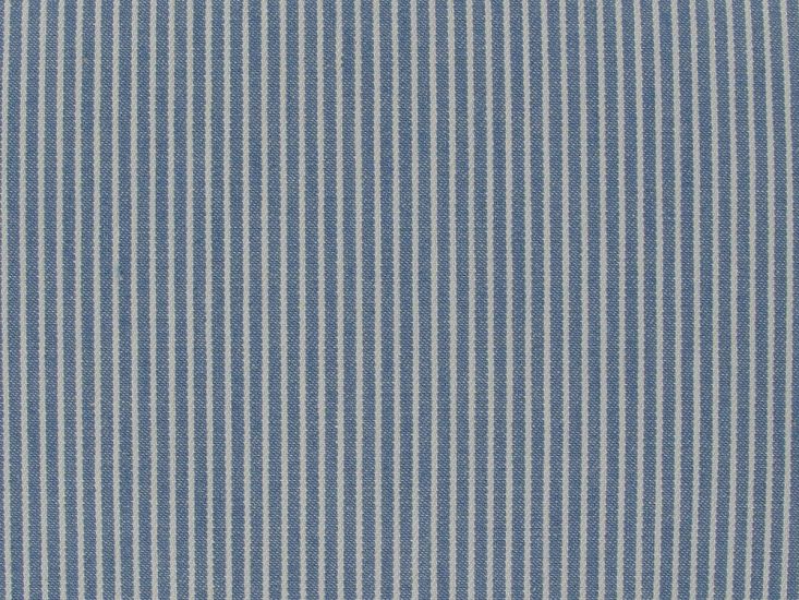 Yarn Dyed Stripe Denim, Light Blue