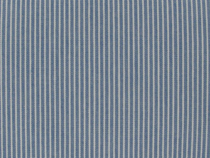Yarn Dyed Stripe Denim, Light Blue
